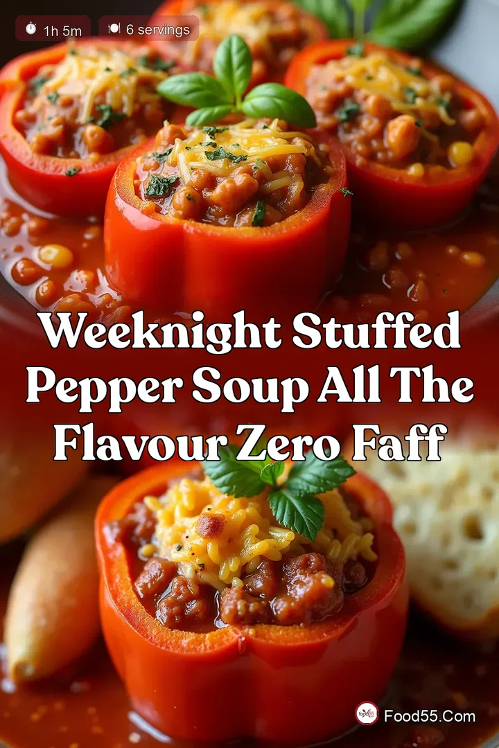Weeknight Stuffed Pepper Soup All the Flavour Zero Faff