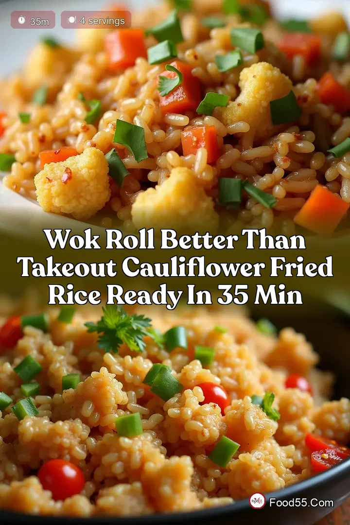 Wok Roll Better Than Takeout Cauliflower Fried Rice Ready in 35 Min