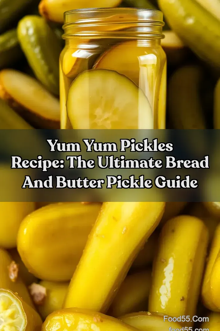 Yum Yum Pickles Recipe: The Ultimate Bread And Butter Pickle Guide : PIN FOR LATER Yum Yum Pickles Recipe: The Ultimate Bread And Butter Pickle Guide