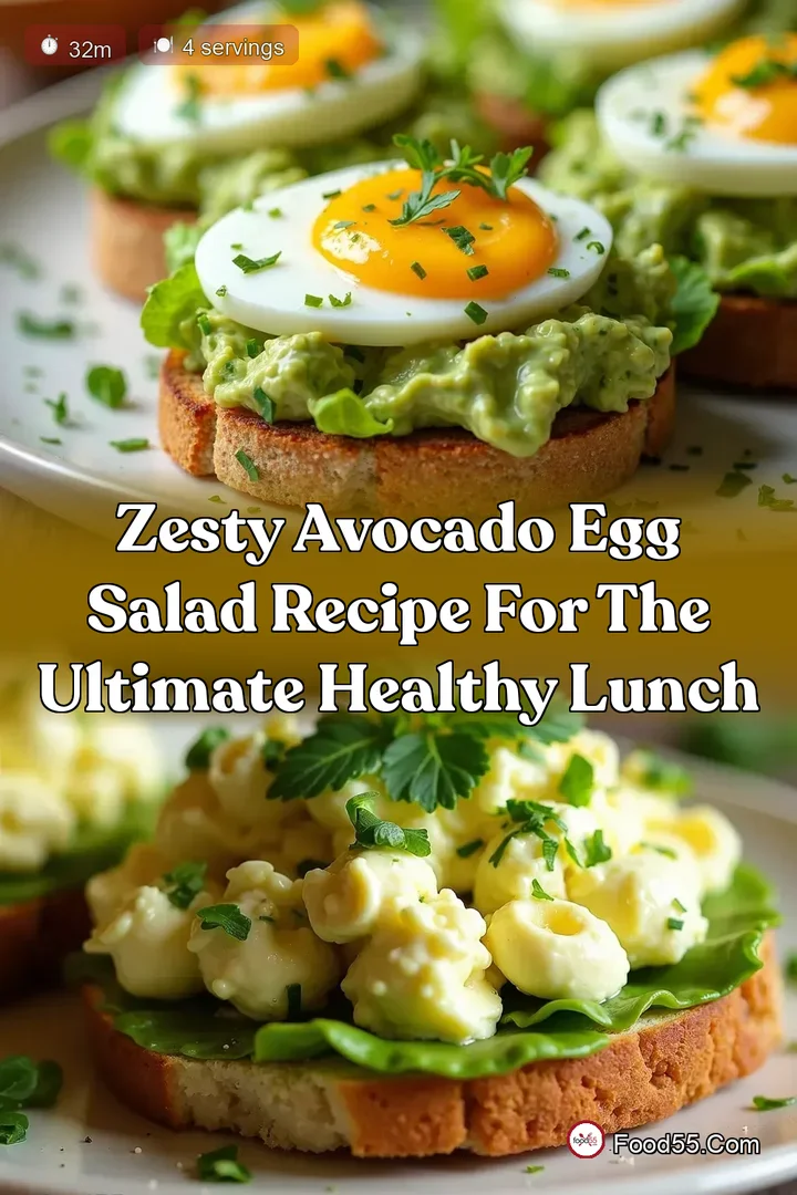 Zesty Avocado Egg Salad Recipe for the Ultimate Healthy Lunch