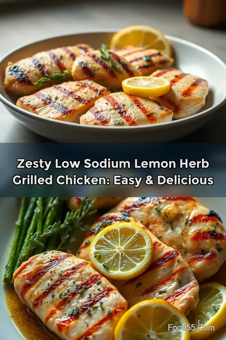 Zesty Low Sodium Lemon Herb Grilled Chicken: Easy & Delicious : PIN FOR LATER Zesty Low Sodium Lemon Herb Grilled Chicken: Easy & Delicious