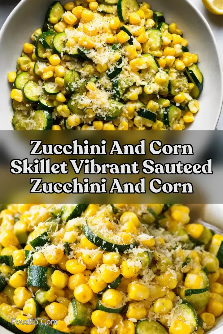Zucchini and Corn Skillet Vibrant Sauteed Zucchini and Corn