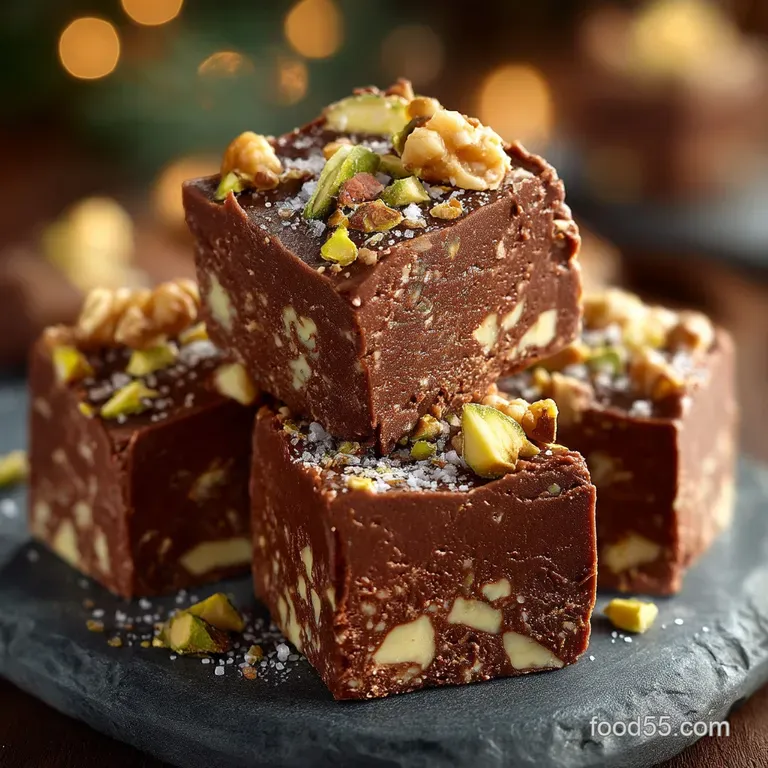 The Twoingredient Christmas Miracle Fudge Nofuss Festive Delight presentation