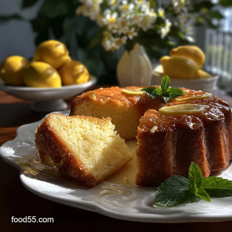 The Easiest 3Ingredient Lemon Cake Ever presentation