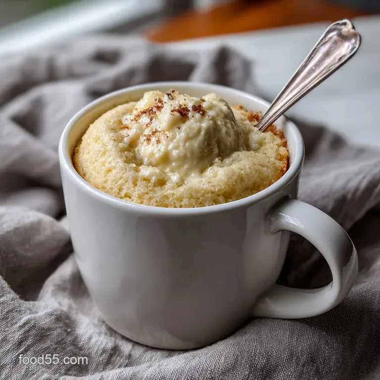 3 Ingredient Mug Cake: Speedy Vanilla Treat presentation