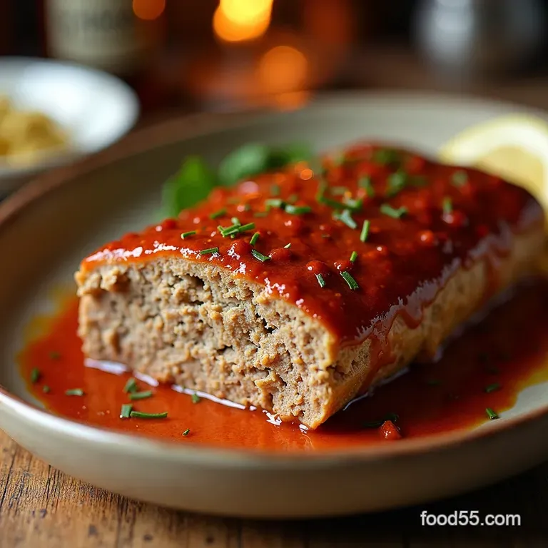 30Minute Sheetpan Turkey Meatloaf with Roasted Broccoli presentation