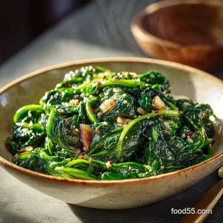 The Cracking Classic Simple Garlic Butter Sautéed Spinach