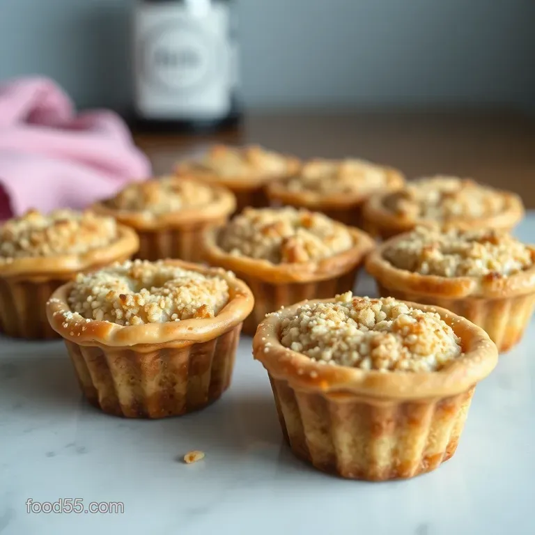 Adorable Mini Apple Pies with Cinnamon Streusel presentation