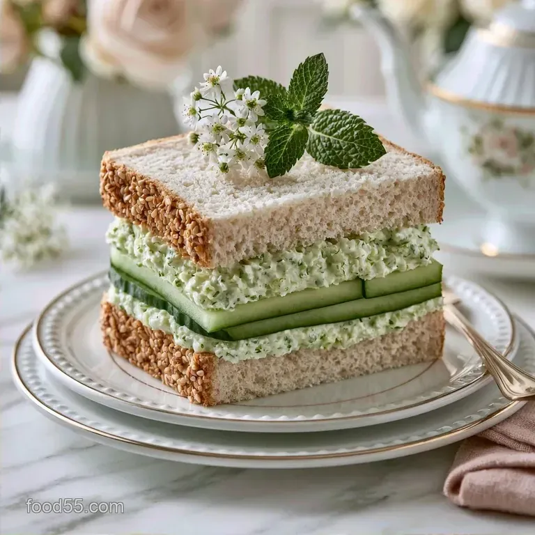 Crisp Cucumber Sandwiches for Afternoon Tea