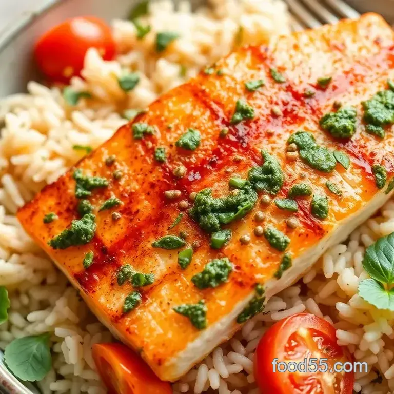Air Fry Pesto Salmon Delicious Bowls in 30