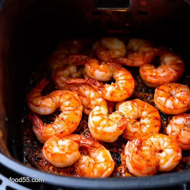Air Fryer Cajun Shrimp presentation