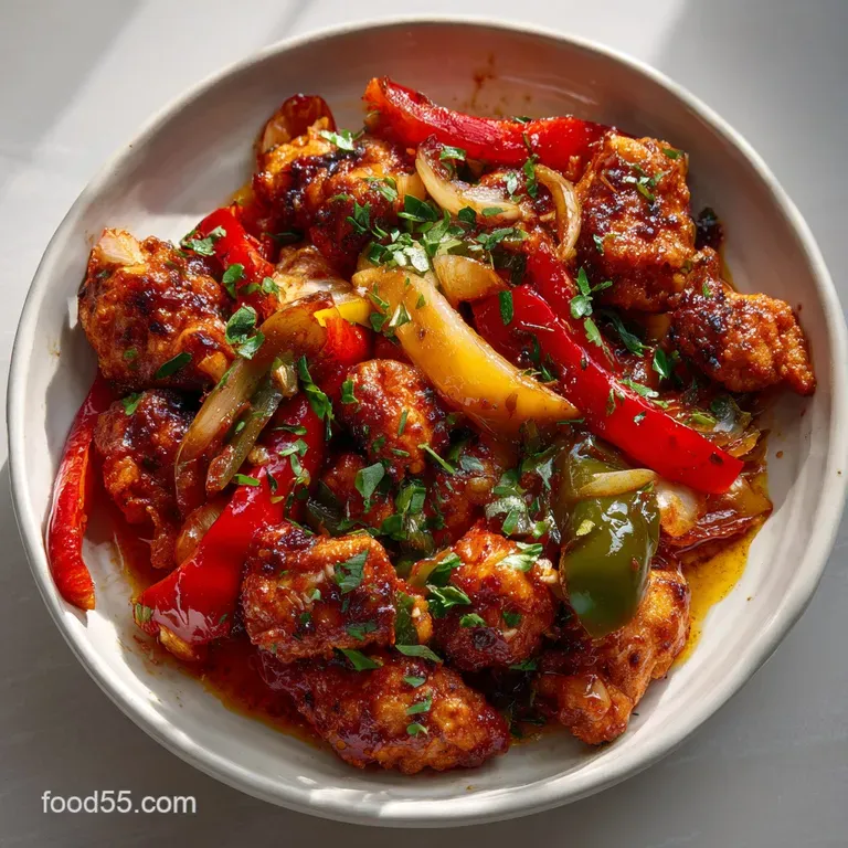 Air Fryer Chicken and Peppers: the Ultimate Weeknight Meal presentation