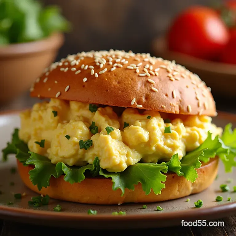 Air Fryer Egg Salad Creamy Bright and Easy presentation