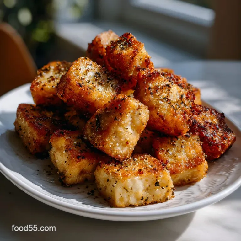Air Fryer Salt and Pepper Tofu: Restaurant Crunch