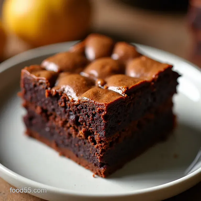 Amazing Flourless Brownies Fudgy Cracklytop Squares presentation