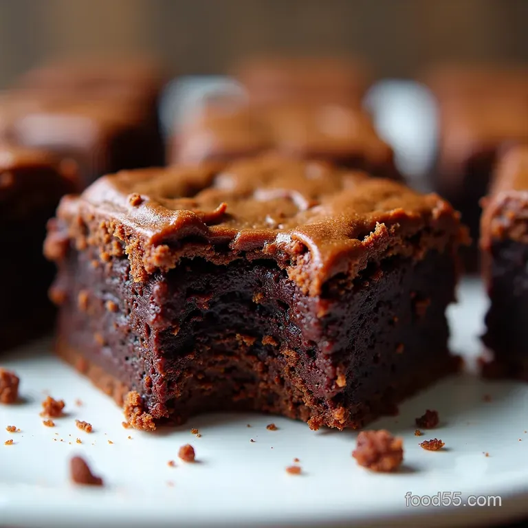 Amazing Flourless Brownies Fudgy CracklyTop Squares