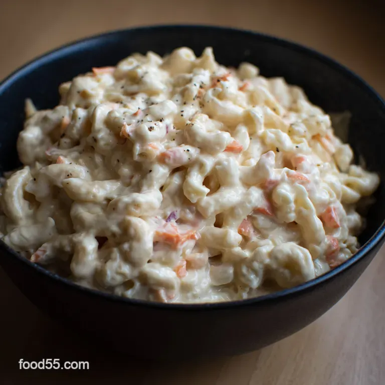 Amish Macaroni Salad Sweet Tangy Perfection presentation