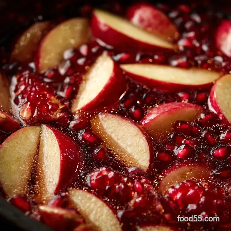 Apple and Pomegranate Sparkling Thanksgiving Mockt: The Festive Fireside Fizz