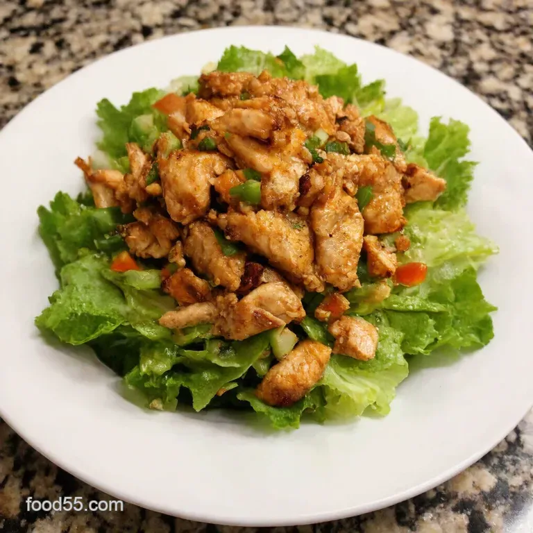 Applebeesstyle Asian Chicken Salad Copycat presentation