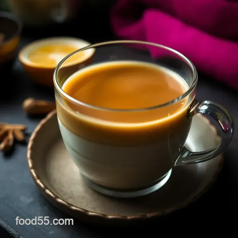Authentic Indian Masala Chai Tea presentation