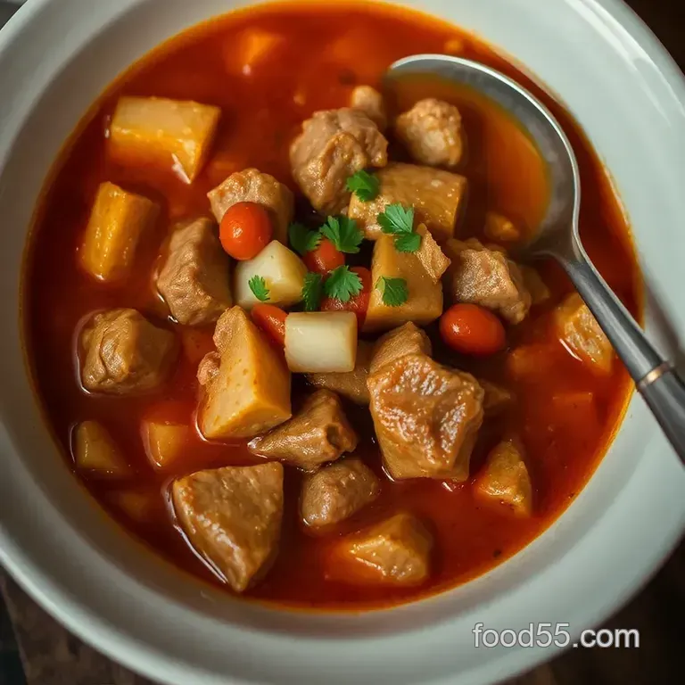 Authentic Mexican Menudo: A Hearty Tradition in a Bowl presentation
