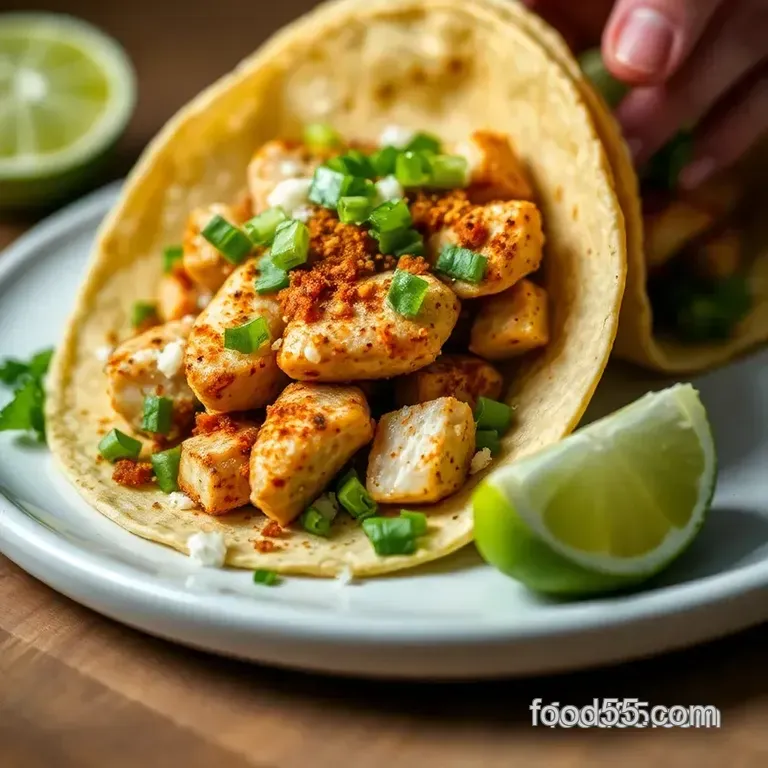 Baja-Style Pollock Fish Tacos with Chipotle Crema presentation