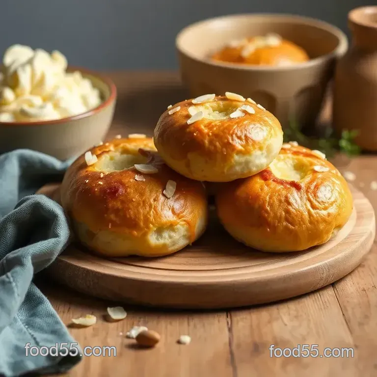 Cheesy Almond Flour Rolls presentation