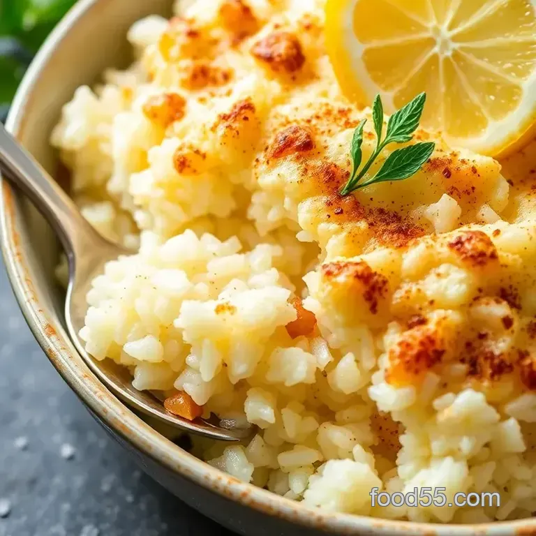 Baked Arborio Rice Delight: Creamy Comfort in One Hour presentation