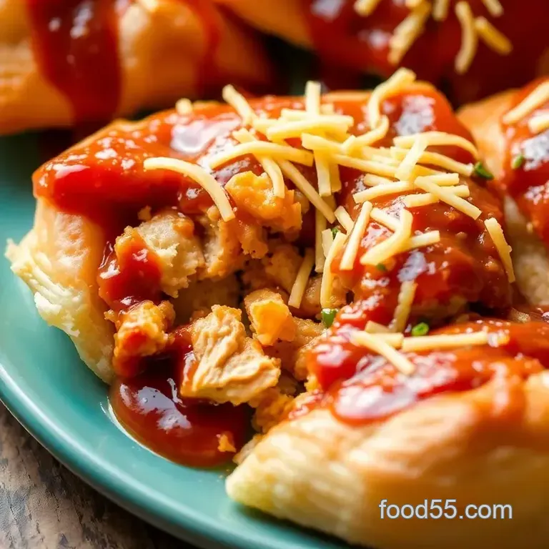 BBQ Chicken Puff Pastry Pockets: A Deliciously Easy Treat presentation