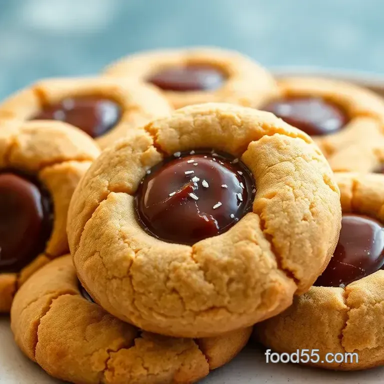 Chestnut Flour Thumbprint Cookies