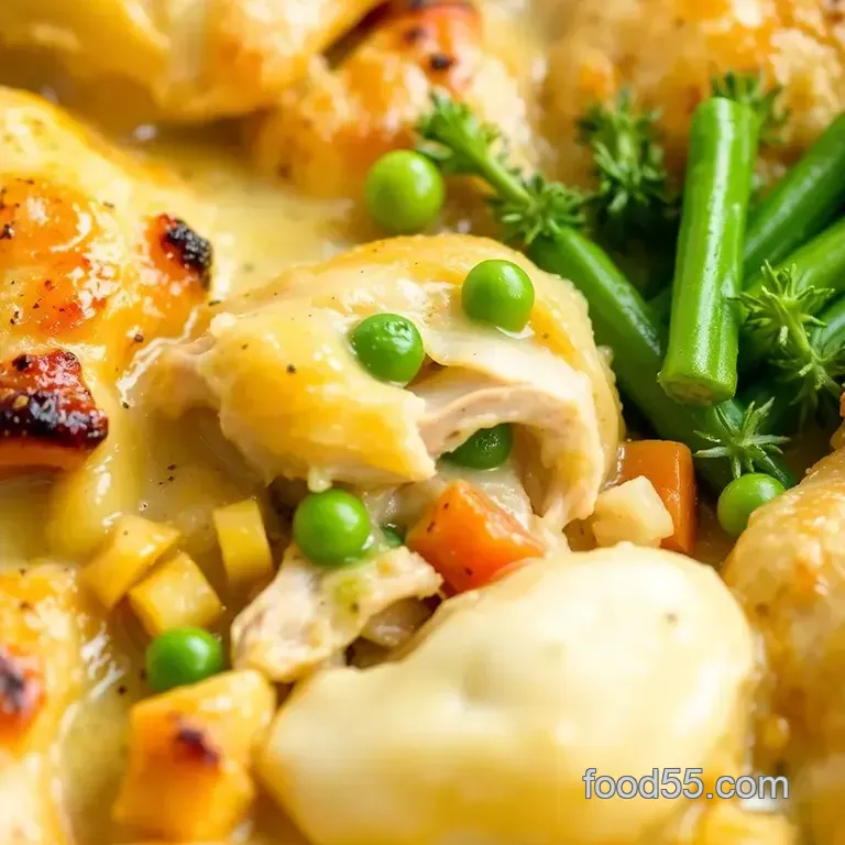 Savory Chicken Pastry Pockets: A Cozy Comfort Meal presentation
