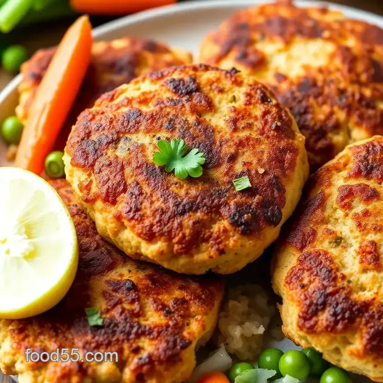 Bake Chicken Patties: Flaky & Delicious! presentation