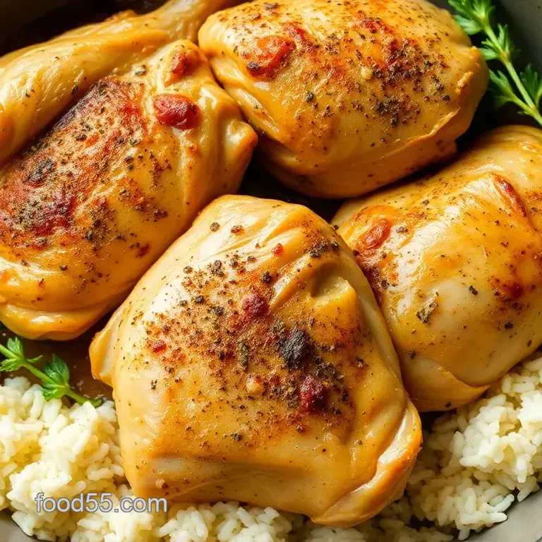 Savory Baked Chicken Thighs with Herb-Garlic Marinade