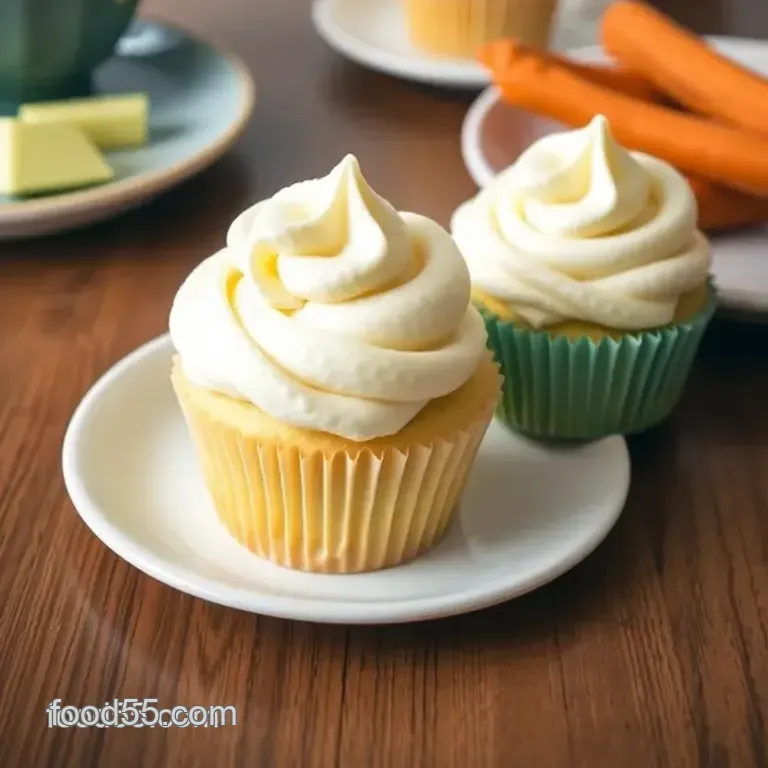 Delightful Chiffon Cupcakes presentation