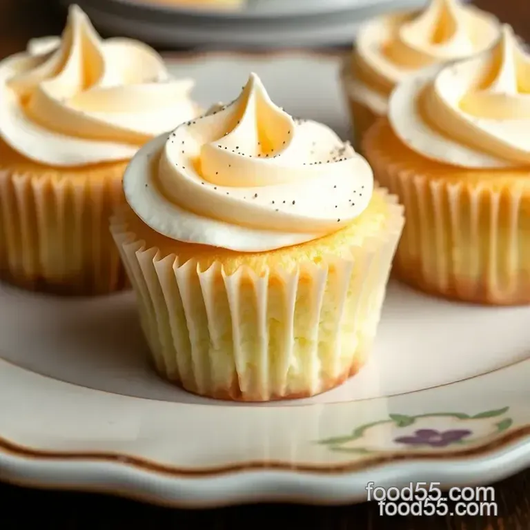 Light and Airy Chiffon Cake Cupcakes presentation