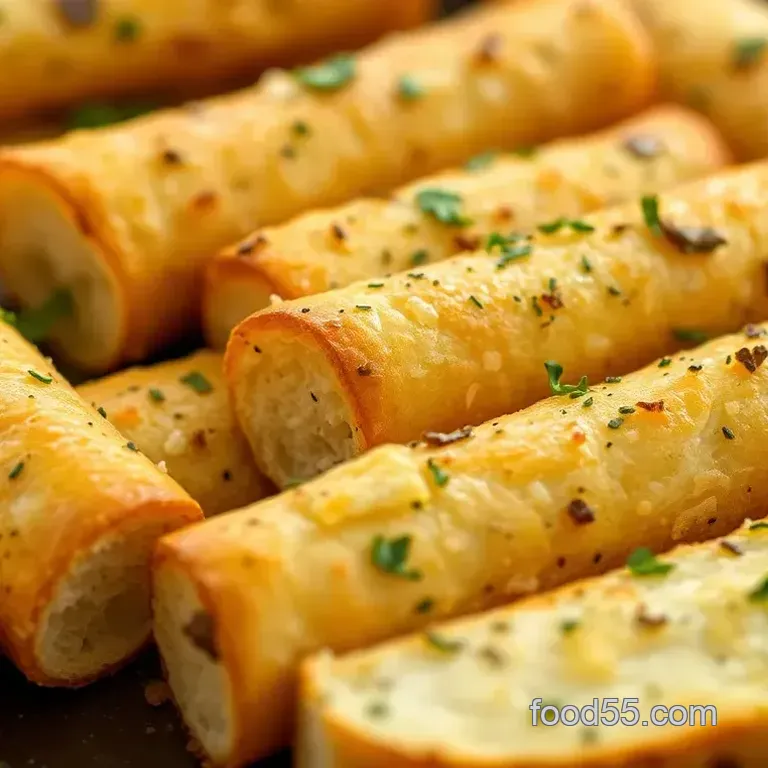 Bake Garlic Bread Cylinders - Deliciously Crunchy