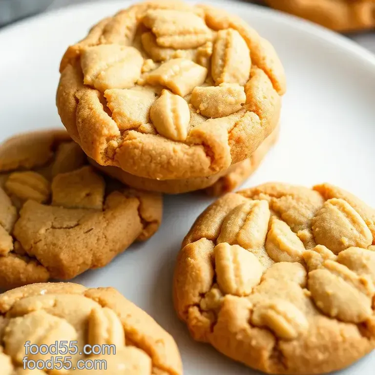 Quick & Easy 10-Minute Peanut Butter Cookies presentation