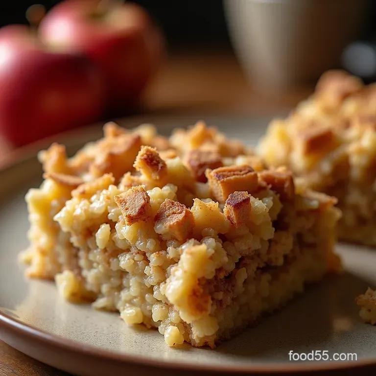 Cinnamon Swirl Apple Baked Breakfast Quinoa Hearty Wholesome presentation