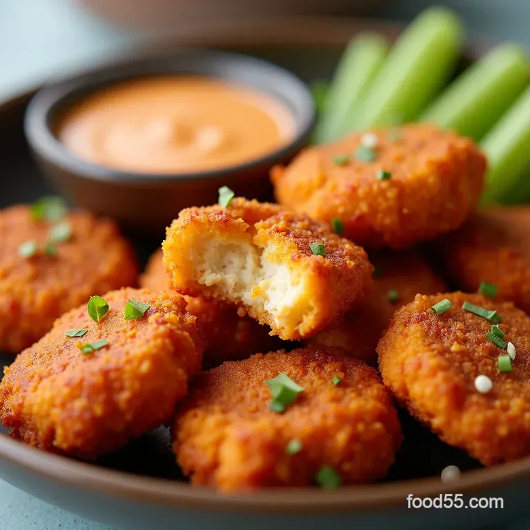 Baked Buffalo Chicken Nuggets Crispy Tangy BiteSized Wings