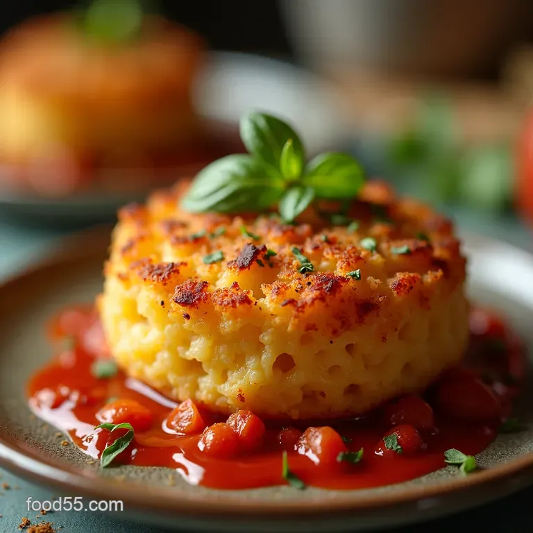 The Ultimate Sicilian Arancini Bake Crispy Baked Rice Casserole presentation