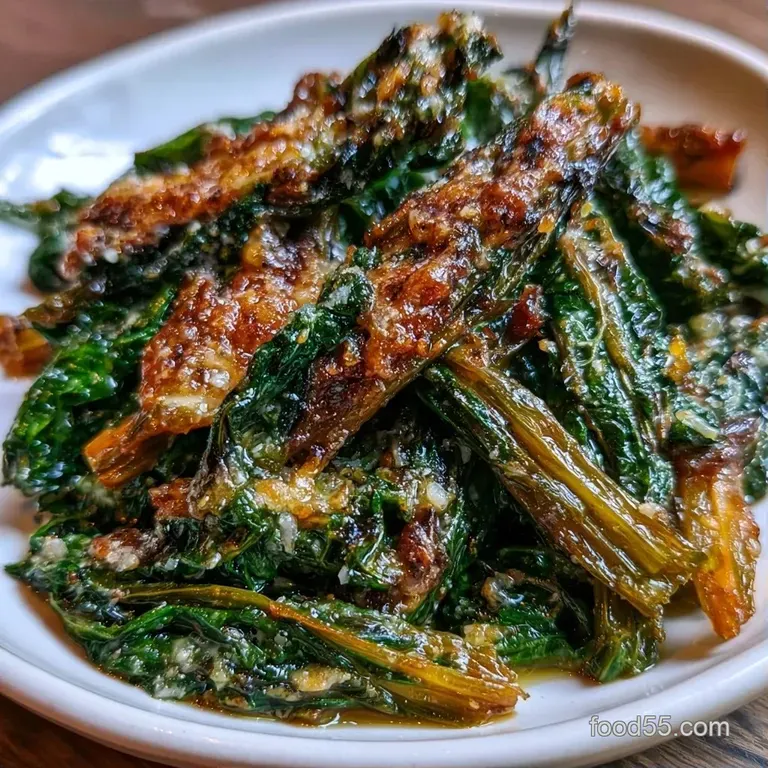 Neatly arranged vibrant green stems on a slate board, garnished with lemon zest and a sprinkle of flaky sea salt.