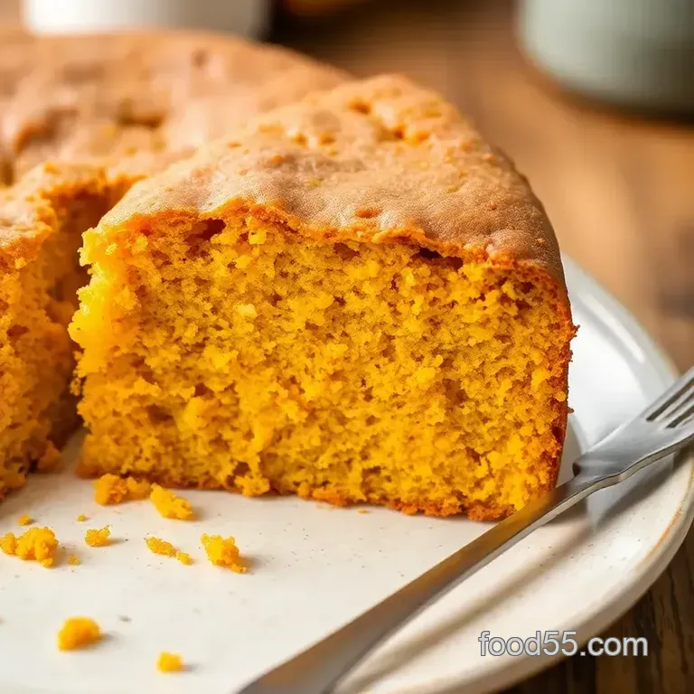 Baking Delicious Vegan Butternut Squash Cake presentation