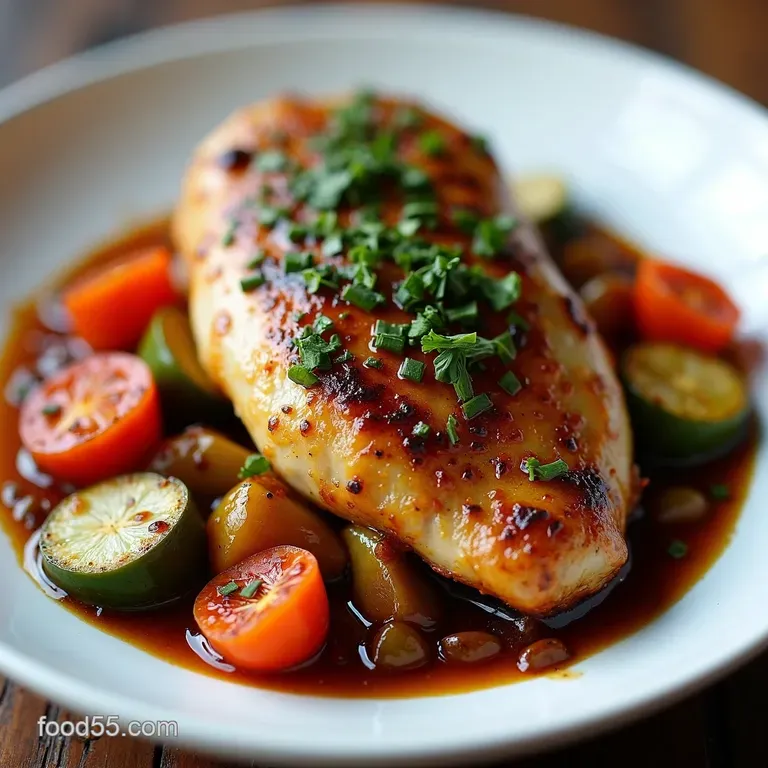 BalsamicGlazed Chicken with Roasted Vegetables