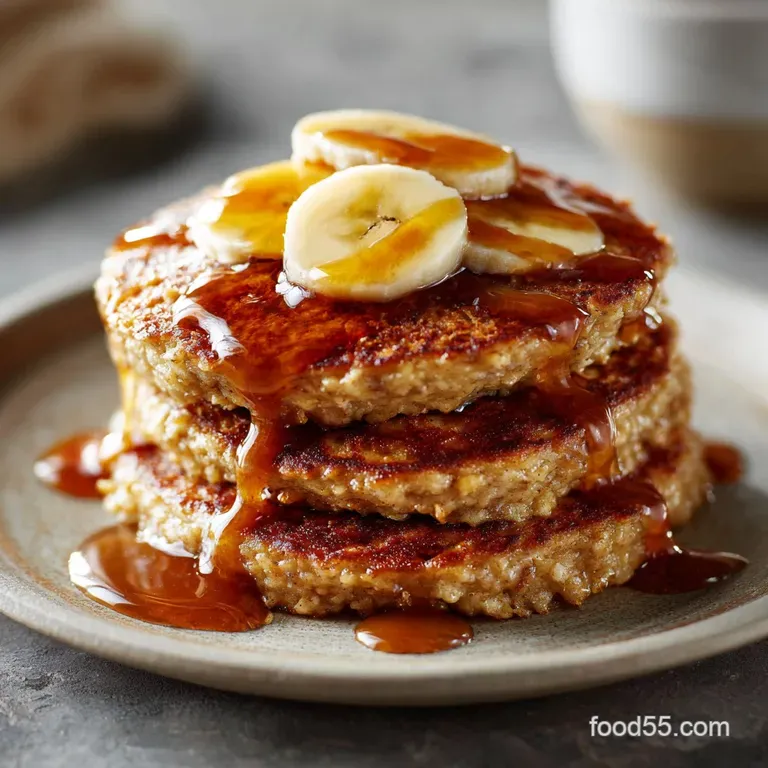 Banana Oatmeal Pancakes: the Easiest Blender Recipe for Fluffy Brunch presentation