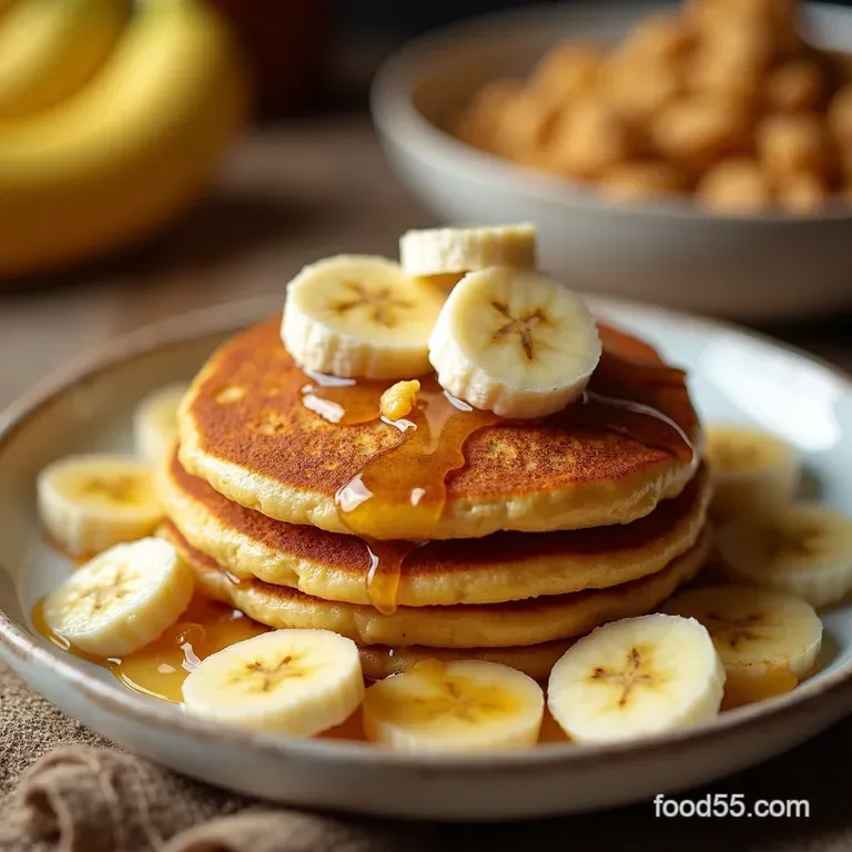Banana Pancake Cereal Tiny Banana Pancakes to Eat Like Cereal presentation