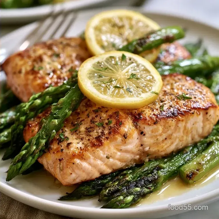 BBQ Salmon Foil Packets with Asparagus