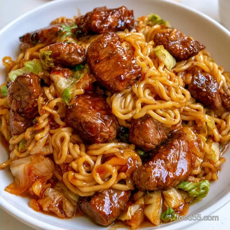 Beef Ramen Noodles in 15 Minutes