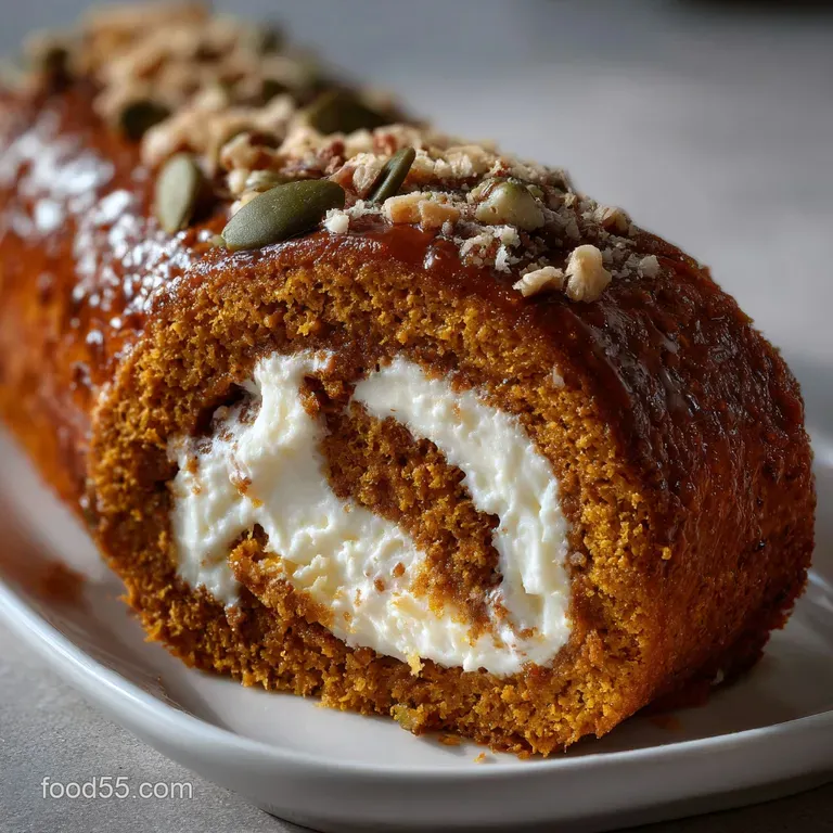 Pumpkin Roll: Classic Autumn Spice Recipe presentation