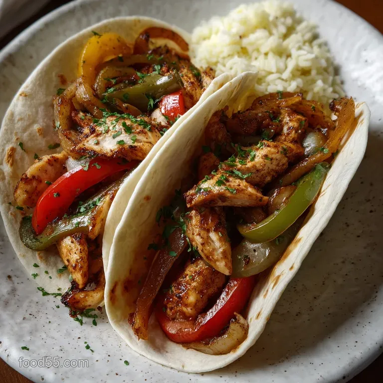The Best Easy Chicken Fajitas presentation
