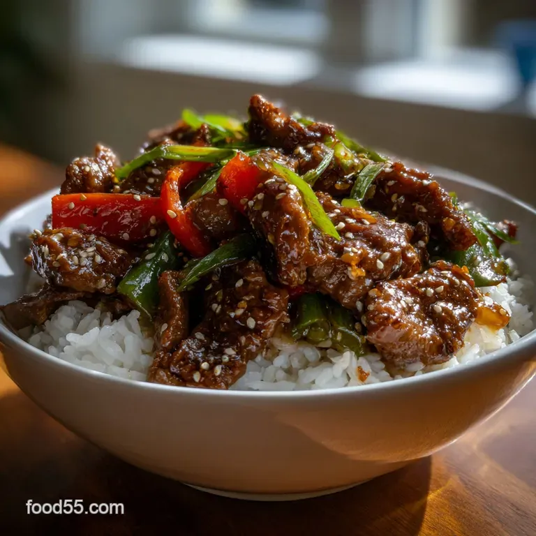 Black Pepper Beef With Mahogany Glaze